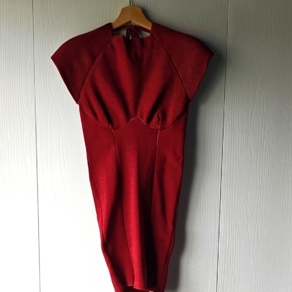 Isa Boulder mini dress (red) size M